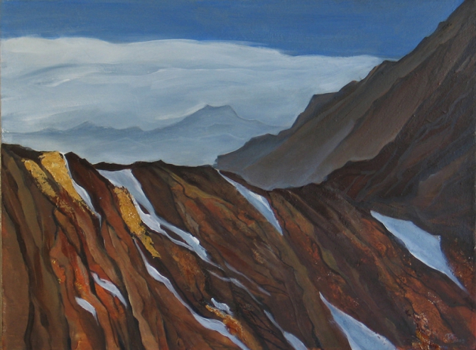 Год прошедший (Альпинизм, живопись, масло, горы, 2010, angelina jolie)