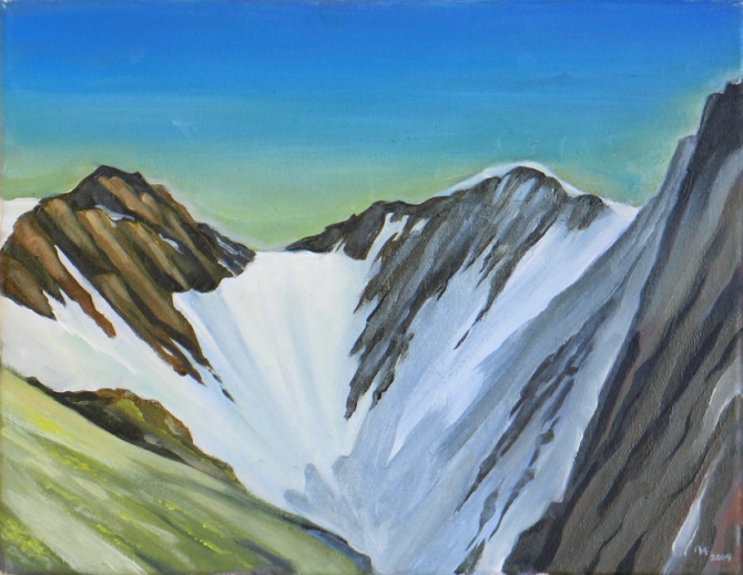 Год прошедший (Альпинизм, живопись, масло, горы, 2010, angelina jolie)