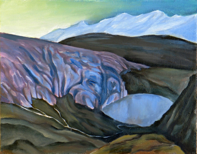 Год прошедший (Альпинизм, живопись, масло, горы, 2010, angelina jolie)