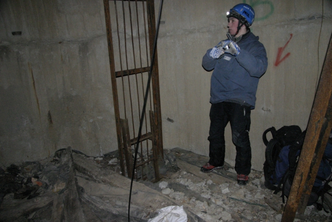 Ледолазание в шахте Северная (Ледолазание/drytoolling, дашкевич, екатеринбург)