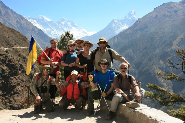Паралимпиец Евгений Кравитз в Базовый лагерь Эвереста! Весна 2009 г. (Альпинизм, восхождения, непал, гималаи, треккинг)