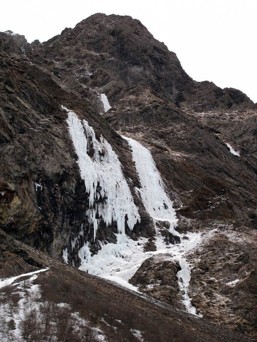 Ледолазанье. Кавказ. Северная Осетия. Ущелье Мидаграбин. (Альпинизм, альпинизм)