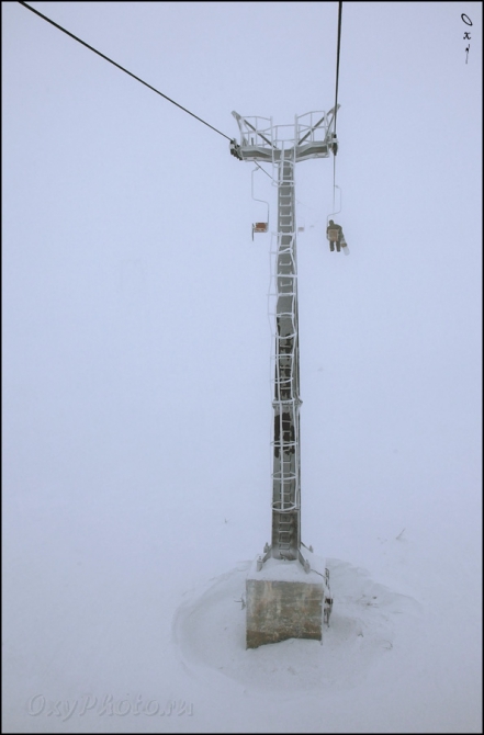 Хибины... Ох уж это розово-туманное Заполярье... (Горные лыжи/Сноуборд, фото, горные лыжи, кировск, кольский полуостров, горы, фотография, photo)