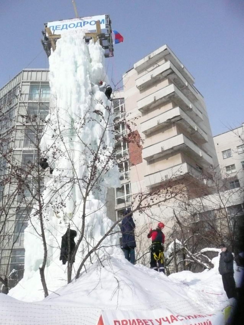 Томские кламберы на ЛЬДУ (Ледолазание/drytoolling, такт, фестиваль путешественников, победа, ледолазание, альпинизм, тфа)