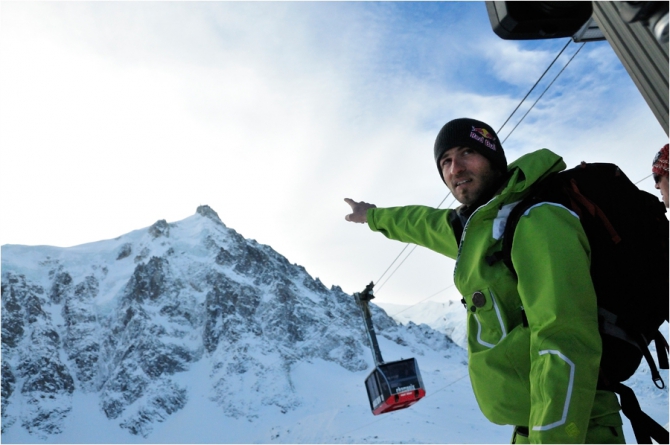 Antoine Montant продолжает спускать лавины с северной стены Aiguille du Midi! (Альпинизм)