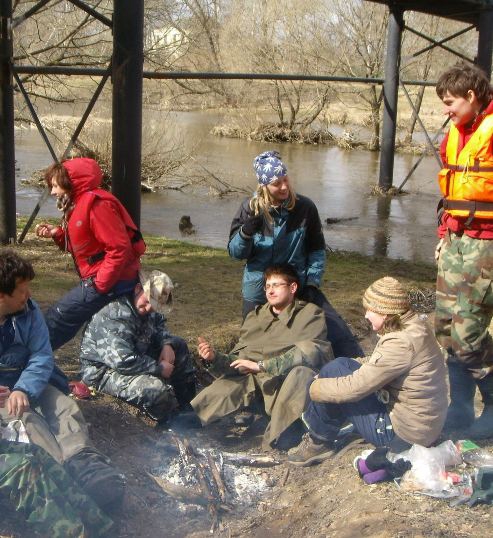 Глобальное похолодание. (Путешествия, водный туризм, байдарки, водный спорт, московская область)