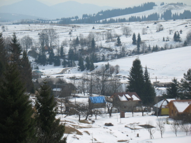 Карпаты. Пилипец и полонина Боржава, март, 2010 г. (Горный туризм)