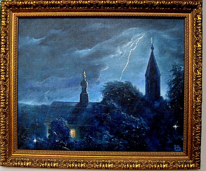 МОЛИТВА (виктор воропаев, пасха, живопись)