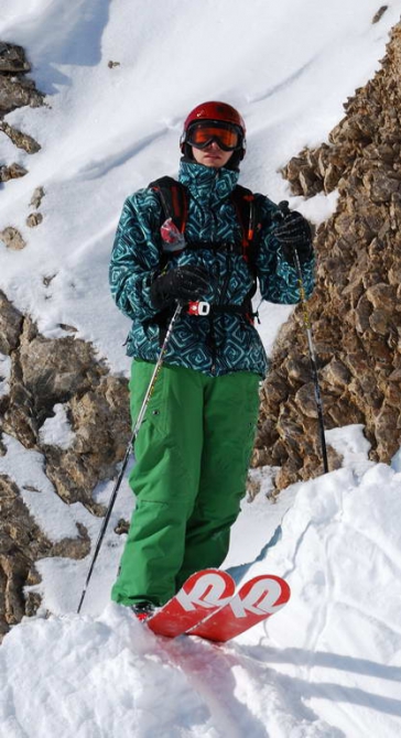 Лавинный рюкзак Snowpulse на практике - Михаил Крутянский (Горные лыжи/Сноуборд, горные лыжи, фрирайд, миша крутянский, андрей арсеев, чегет)