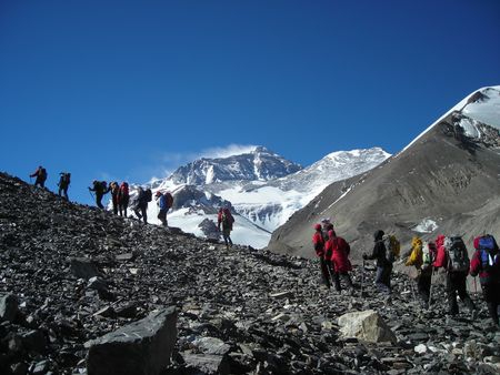 Лавина с Северного Седла Эвереста (Альпинизм, 7 вершин, тибет, абрамов)