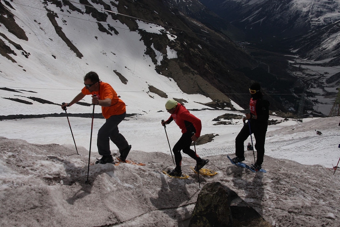 Самое трендовое мероприятие RedFox Elbrus Race. Снегоступинг. (:, red fox elbrus race)