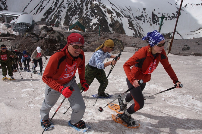 Самое трендовое мероприятие RedFox Elbrus Race. Снегоступинг. (:, red fox elbrus race)