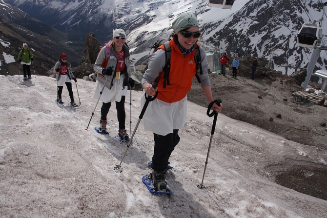 Самое трендовое мероприятие RedFox Elbrus Race. Снегоступинг. (:, red fox elbrus race)