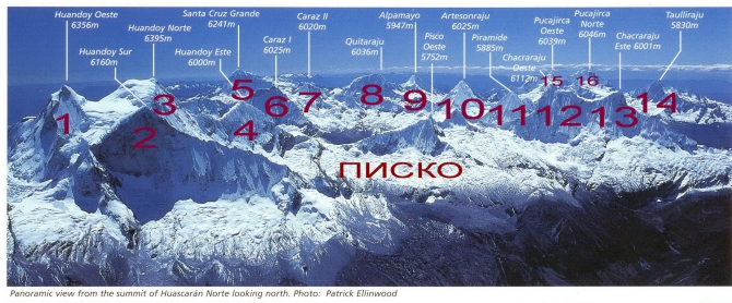 Вершина ПИСКО. Взойти и восхититься. (Альпинизм, чопикальки, таулираху, чакрараху, артесонраху, караз, уандой, альпамайо, уараз, уаскаран, перу)