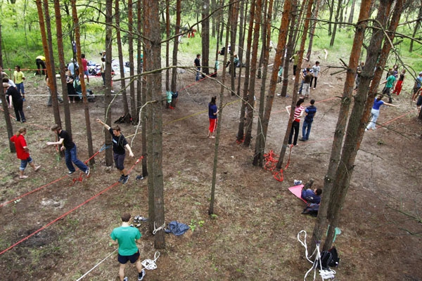 Киевский слэклайн фестиваль состоялся !!! (slackline, слєклайн)