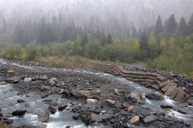 Фотографируем зубров (Путешествия, осень, домбай)