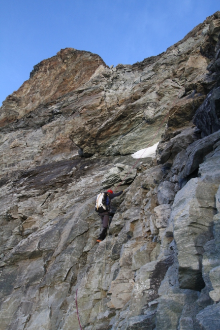Matterhorn. Первый полет в вингсьюте. Zmutt ridge. (Альпинизм, розов)