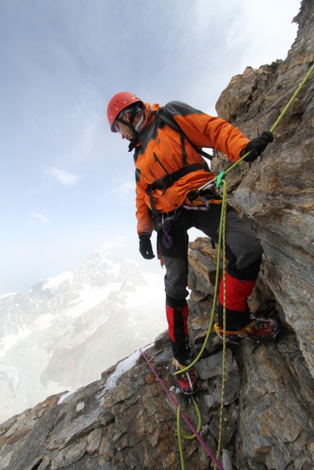 Matterhorn. Первый полет в вингсьюте. Zmutt ridge. (Альпинизм, розов)