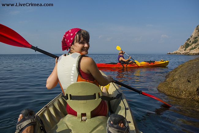 Морской Каякинг на Фиоленте (Севастополь, Вода, крым, морские каяки)