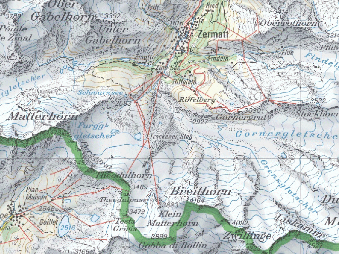 Маттерхорн. Северо-восточный гребень "Хёрнли". AD