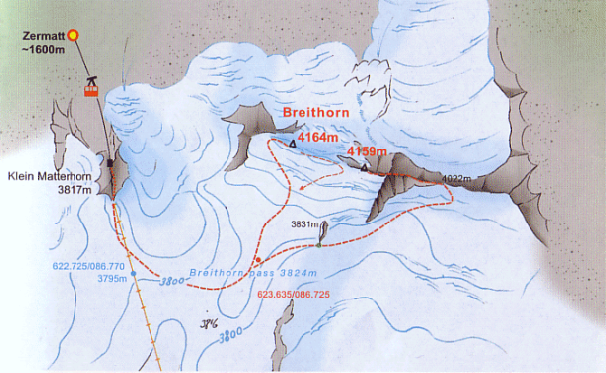 Маттерхорн. Северо-восточный гребень "Хёрнли". AD