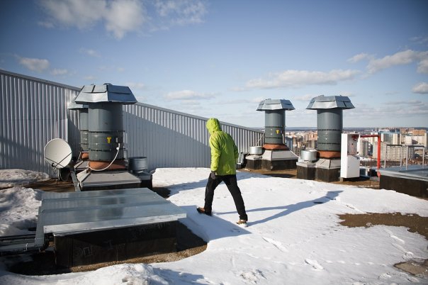 Как быстро уйти с работы из бизнес центра? (BASE, rapt, ropejumping, atlantic city)