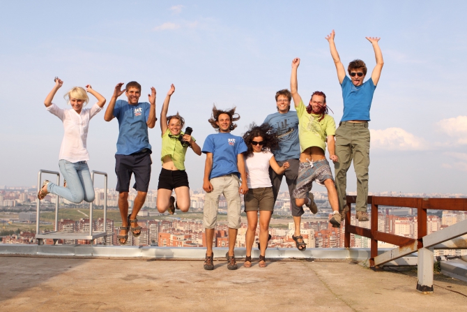 Как быстро уйти с работы из бизнес центра? (BASE, rapt, ropejumping, atlantic city)