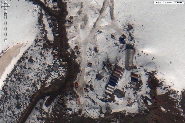 Эльбрус на карте Google. (привязка фотографий., фото со спутника, earth, maps, карта)