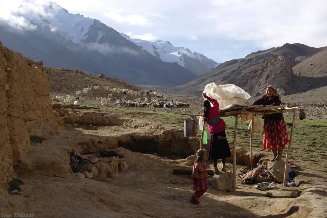 Караван. Илик - ледник Гашербрум ( Gasherbrum Glacier ). (Альпинизм, маи, каракорум, китайский каракорум, шаксгам)
