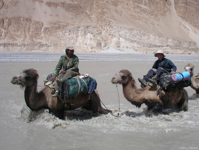 Караван. Илик - ледник Гашербрум ( Gasherbrum Glacier ). (Альпинизм, маи, каракорум, китайский каракорум, шаксгам)