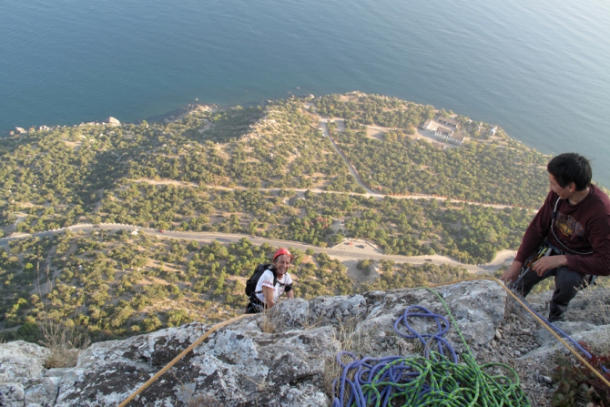 Крым, Сокол, Большой Карниз. 20. 09. 10. (Скалолазание)