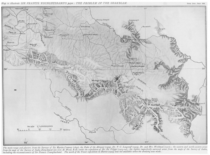 Странички истории. Проблема долины Шаксгам. (Альпинизм, каракорум, мэйсон, громбчевский, янгхазбенд, долина шаксгама)