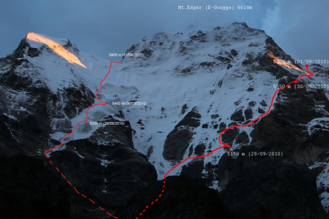 Неизвестная сторона Mt. Edgar (Альпинизм, e-gongga, китай, сычуань)