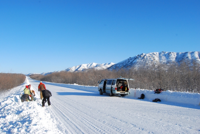Камчатка, Усть-Большерецкий район. Разведка боем. (Горные лыжи/Сноуборд, сноубординг, лыжи бэккантри, kamchatka freeride community, kfc)