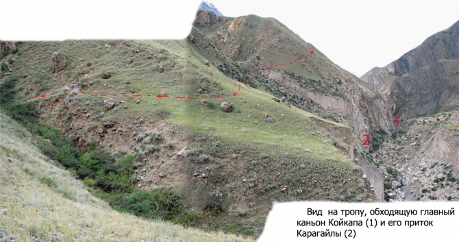 По заброшенным местам Иныльчека. Часть 3: В каньонах Койкапа и Майбаша (Горный туризм, койкап-куюкап, теректы)