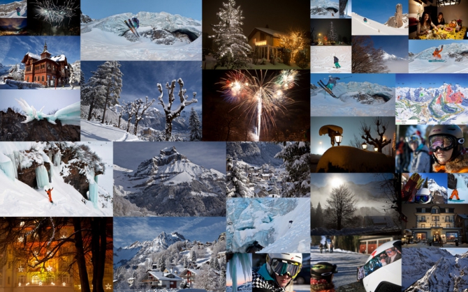 Швейцария. Энгельберг. Новый год 2011. (Swidzerland, Engelberg, New Year 2011, Бэккантри/Фрирайд, the snow, фото)