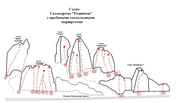 Скалы Северной Осетии. Мини-гайд (Скалолазание, северная осетия, цей)