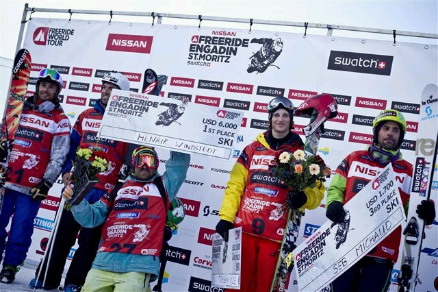 Freeride World Tour. 2 этап - Nissan Freeride Engadin St. Moritz by Swatch (SUI, Бэккантри/Фрирайд, matt annets, mitch toelderer, seb michaud, raine barkered, fwt, henrik winstedt, flo orley, torgrim vole)