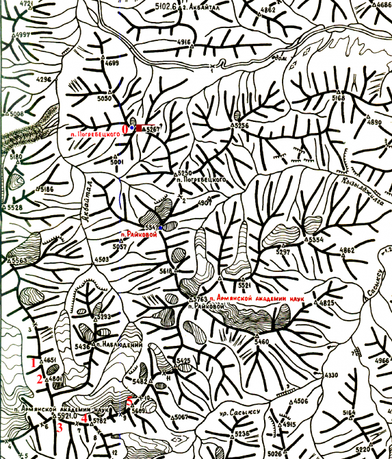 Экспедиция в Музкол 1940 г. Идентификация вершин и анализ ошибок. (Альпинизм, пик райковой, пик погребецкого, долина акбайтал)