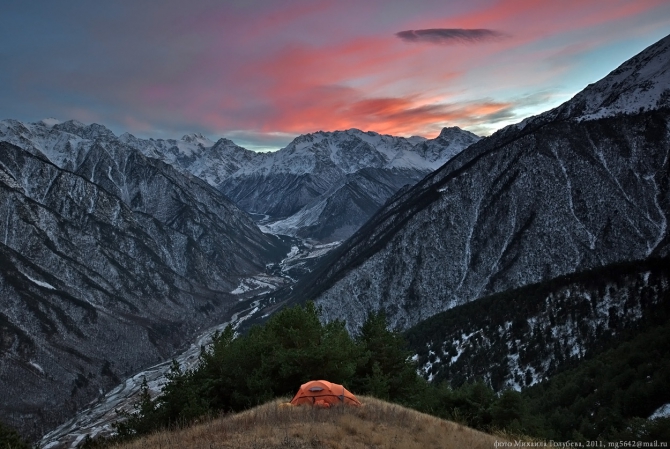 Кавказ январский - 2011. Фотоальбом (Горный туризм, горы, кбр, осетия, безенги)