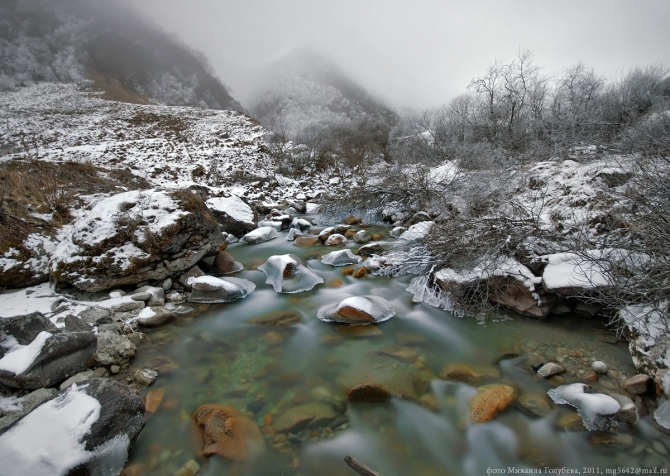 Кавказ январский - 2011. Фотоальбом (Горный туризм, горы, кбр, осетия, безенги)