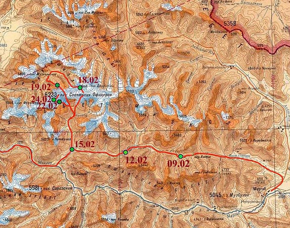 Ура! Есть вершина! А теперь - айда на Сарез. (Альпинизм, зимний памир, музкол, лыжный туризм, маи)