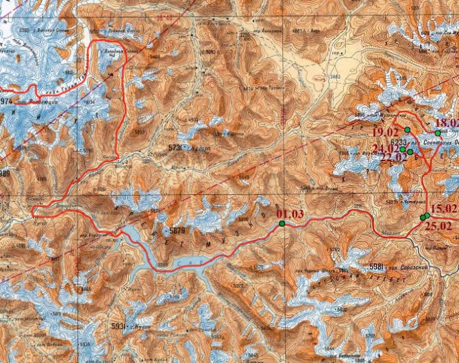 Есть Сарез! Позади три самых трудных дня. (Альпинизм, зимний памир, музкол, лыжный туризм, маи)