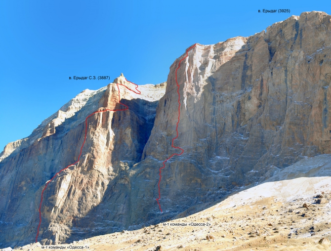 Две новые нитки на Ерыдаге. Февраль. 2011 (Альпинизм, первопрохождение, одесса, зима)