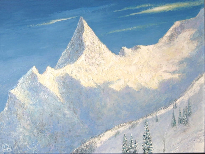 сНЕЖНЫЙ ДОМБАЙ (Альпинизм, пик инэ, виктор воропаев, живопись)
