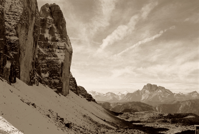 Доломиты (tre cima di lavaredo, италия, cinque torri, фото)