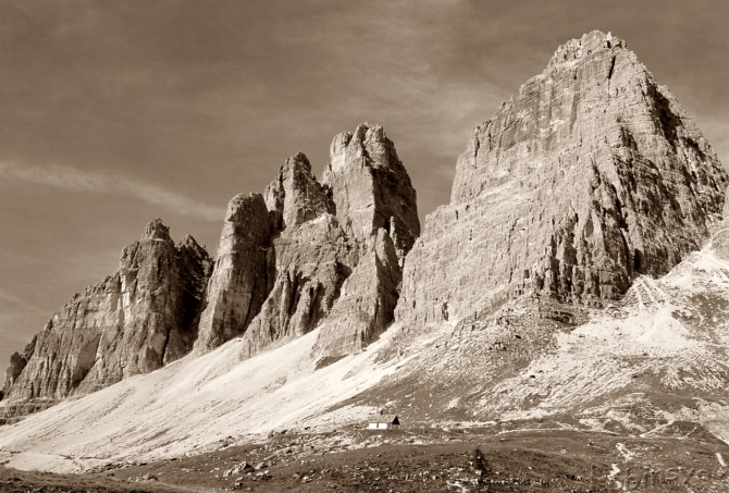 Доломиты (tre cima di lavaredo, италия, cinque torri, фото)