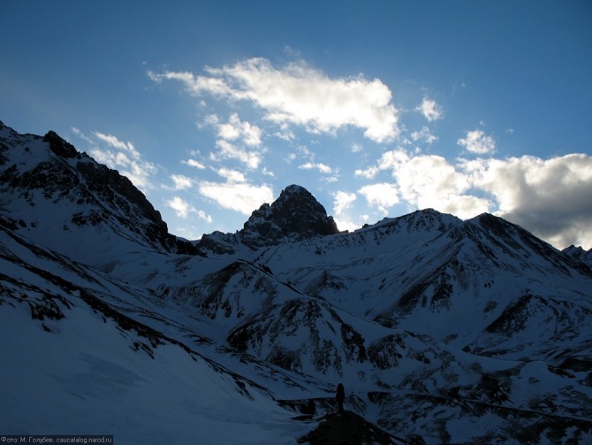 Кавказ - январь 2007. Фотоальбом (Горный туризм, горы, приэльбрусье, эльбрус, зима, снег, скалы)