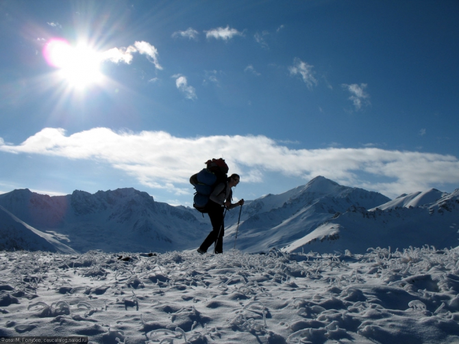 Кавказ - январь 2007. Фотоальбом (Горный туризм, горы, приэльбрусье, эльбрус, зима, снег, скалы)