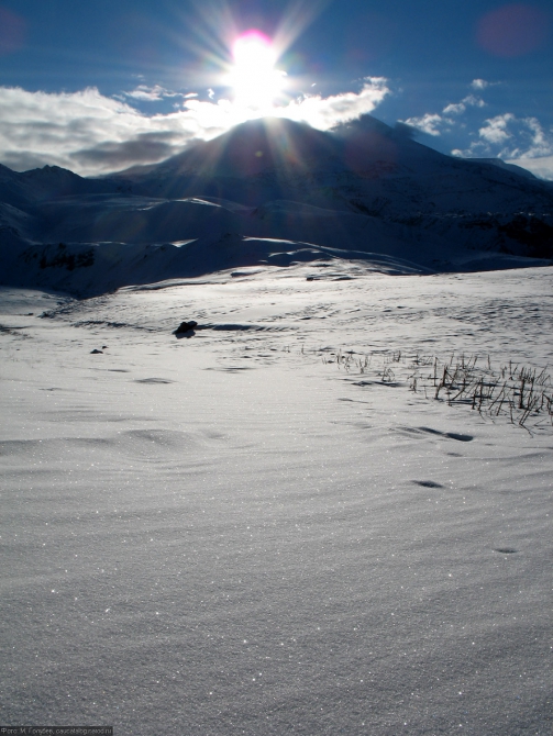 Кавказ - январь 2007. Фотоальбом (Горный туризм, горы, приэльбрусье, эльбрус, зима, снег, скалы)